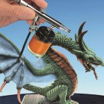 Krick 493248 Airbrush Spritzkabine mit Absaugung 230V