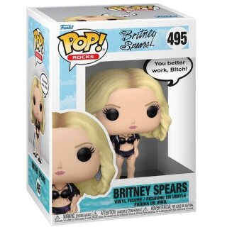 Funko POP FK90136 Britney Spears POP! Sayings Vinyl Figur You Better Work 9 cm