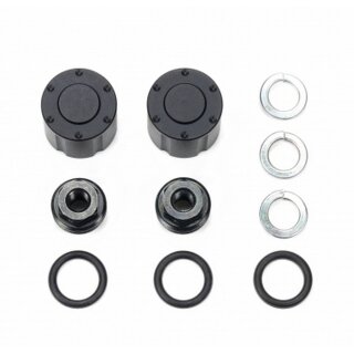 Tamiya 56557 1:14 Radnaben-Set HA schwarz (2) 300056557