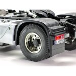 Tamiya 56557 1:14 Radnaben-Set HA schwarz (2) 300056557