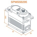 Spektrum SPMSS6295 1:8 HV High Speed High Torque Brushless Metal Gear Servo