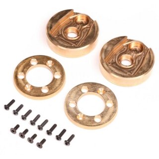 Axial AXI-2201 Portal Cover and Weights, Brass (122.4g,34.6g ea), AF16P: AXP8