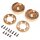 Axial AXI-2201 Portal Cover and Weights, Brass (122.4g,34.6g ea), AF16P: AXP8