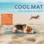 Coolpets Gel kühlende Matte für Hunde beige L