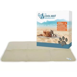 Coolpets Gel kühlende Matte für Hunde beige M