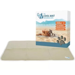 Coolpets Gel kühlende Matte für Hunde beige XL