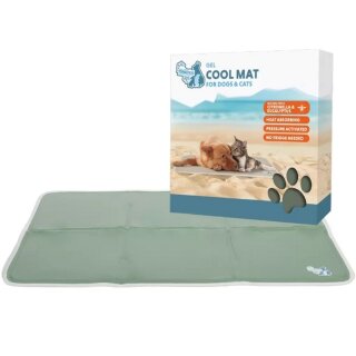 Coolpets Gel kühlende Matte für Hunde olivgrün L