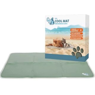 Coolpets Gel kühlende Matte für Hunde olivgrün XL