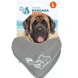 Coolpets Kühl-Bandana beige L