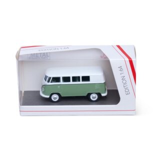 Schuco 452040108 1:64 VW T1 Samba Hellgrün/Weiß