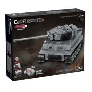 CaDA Panzer Tiger grau 2,4GHz 1:35 RC-Blockmodell - 925 Bauteile