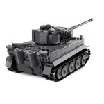 CaDA Panzer Tiger grau 2,4GHz 1:35 RC-Blockmodell - 925 Bauteile