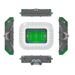 CaDA Allianz Stadion Juventus Turin 1:410 Blockmodel - 3638 Teile