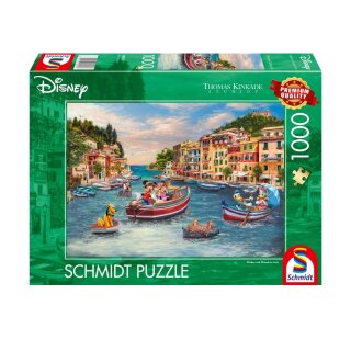 Schmidt Spiele 58053 Mickey and Minnie in Italy 1000 Teile Puzzle