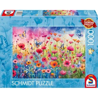 Schmidt Spiele 58873 Mohnblumenwiese 1000 Teile Puzzle