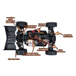DF-Models 3200 1:14 Z06 B2 Buggy 4WD brushed - 60km/h - RTR