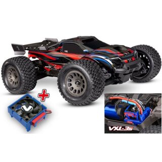 Traxxas 108076-1-GRN MINI-XRT V2 4WD VXL-3S brushless HD clipless + Lüfter rot