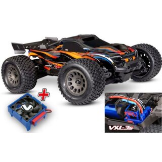 Traxxas 108076-1-GRN MINI-XRT V2 4WD VXL-3S brushless HD clipless + Lüfter orange