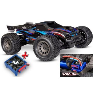 Traxxas 108076-1-GRN MINI-XRT V2 4WD VXL-3S brushless HD clipless + Lüfter blau