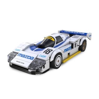 CaDA Mazda 787B 1:24 weiß Bricks - 242 Bauteile 17,50×7,40×4,00 cm