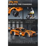 CaDA Mercedes-AMG GT3 1:8 orange - 5466 Bauteile 59,00×25,00×17,00cm