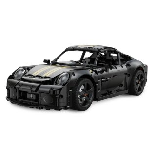 CaDA RUF GT 1:10 schwarz - 1655 Bauteile 45,00×21,50×12,50 cm