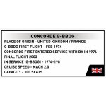 COBI 11689 Concorde G-BBDG 1:100 Blockmodell - 518 Bausteine - 61,5x25,5x12cm