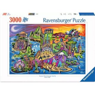 Ravensburger 01825 Schätze der Welt Puzzle für Erwachsene 3000 Teile
