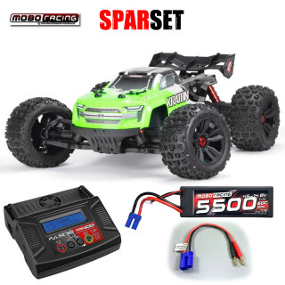 Arrma ARA4408V2T4 KRATON 4X4 4S V2 BLX 1/10 Speed Monster Truck Green - 4S Power Set
