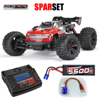 Arrma ARA4408V2T4 KRATON 4X4 4S V2 BLX 1/10 Speed Monster Truck Red - 4S Power Set