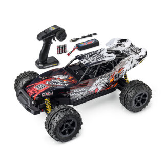 Carson 404257 1:8 Rock Wilder 100% RTR brushed inkl. Akku/Lader schwarz/rot