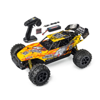 Carson 404258 1:8 Rock Wilder 100% RTR brushed inkl. Akku/Lader gelb/rot