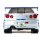 Kyosho KSR12007A 1:12 Resin Nissan GT-R 2001 Fast & Furious Silver/Blue Stripes