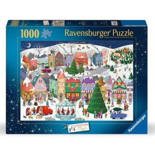 Ravensburger 01801 Puzzle: Wimmelbild Weihnachten von Ray Nicholson Teileanzahl: 1000