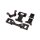 Traxxas 3731X-BLK Karohalter v/h +KT schwarz Rustler 2WD