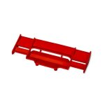 Traxxas 6721-RED Flügel hinten mit Schrauben rot...
