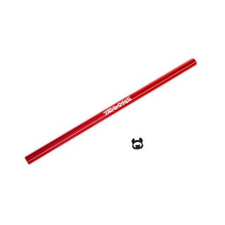 Traxxas 6855-RED Alu 6061-T6 Zentral-Kardan rot 214mm VX3 4x4