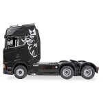 Amewi 22760 1:18 Scania 770 S Zugmaschine 6x4 RTR schwarz inkl. Tieflader-Sattelauflieger
