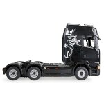 Amewi 22760 1:18 Scania 770 S Zugmaschine 6x4 RTR schwarz inkl. Tieflader-Sattelauflieger
