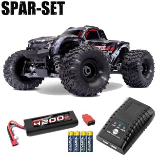 Traxxas 67454-4 Stampede 1:10 4x4 Stadium-Truck VX3 schwarz - 2S Spar Set