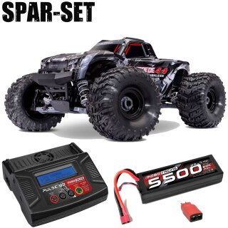 Traxxas 67454-4 Stampede 1:10 4x4 Stadium-Truck VX3 schwarz - 2S Spar Set