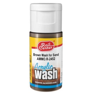 AMMO 4602452 Rail Center Braun für Sand, Acryl Wash