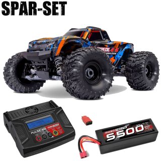 Traxxas 67454-4 Stampede 1:10 4x4 Stadium-Truck VX3 orange - 3S Spar Set