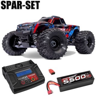 Traxxas 67454-4 Stampede 1:10 4x4 Stadium-Truck VX3 rot - 3S Spar Set