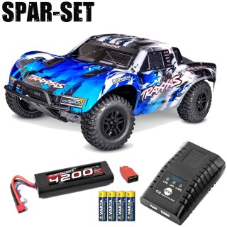 Traxxas 58434-4 Slash 1:10 2WD Short-Course VX3 brushless blau - 2S Spar Set