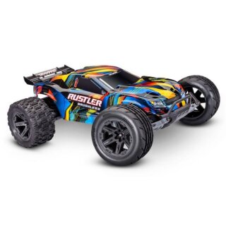 Traxxas 37454-4 Rustler 1:10 2WD Stadium-Truck RTR VX3 brushless - gelb