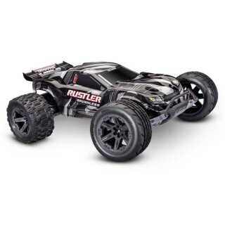 Traxxas 37454-4 Rustler 1:10 2WD Stadium-Truck RTR VX3 brushless - schwarz