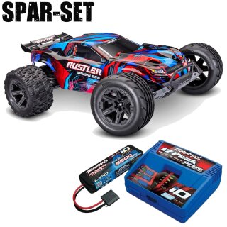 Traxxas 37454-4 Rustler 1:10 2WD Stadium-Truck VX3 brushless rot - 2S ID Set