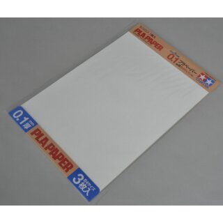 Tamiya 70208 Kst-Platte 0,1mm (3) weiß 257x364mm 300070208