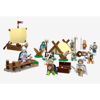 BlueBrixx 109050 Minifigurenpaket Wikinger Teileanzahl: 283